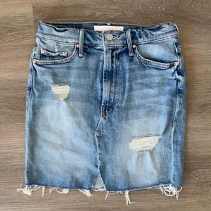 Mother Denim Mini Skirt